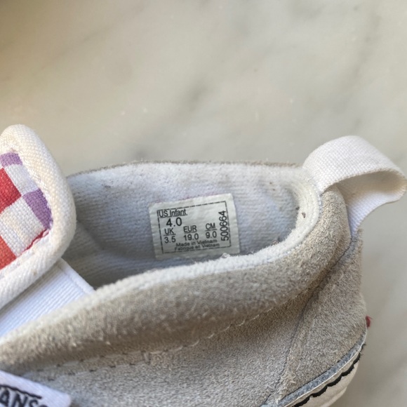 Rainbow Check Baby Vans - Picture 4 of 5